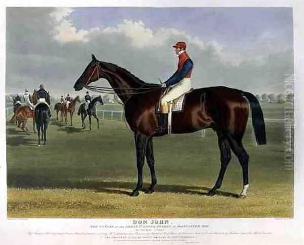 'Don John', the Winner of the Great St. Leger Stakes at Doncaster, 1838 Oil Painting by John Frederick Herring Snr