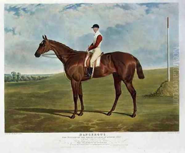 'Dangerous', the Winner of the Derby Stakes at Epsom, 1833 Oil Painting by John Frederick Herring Snr