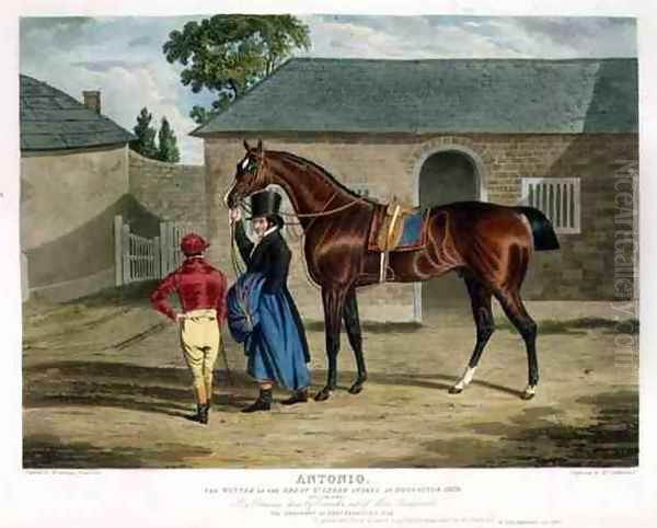 'Antonio', the Winner of the Great St. Leger at Doncaster, 1819 Oil Painting by John Frederick Herring Snr