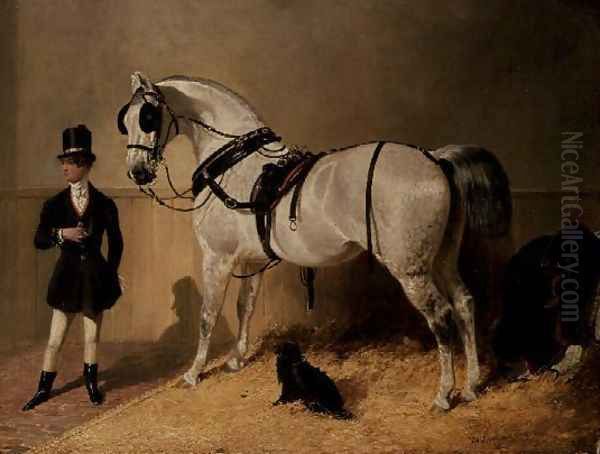 A St. James's Carriage Horse Oil Painting by John Frederick Herring Snr