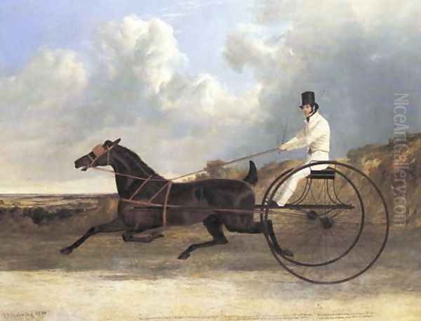 The American Trotter Ratler 1834 Oil Painting by John Frederick Herring Snr