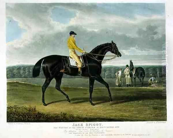 'Jack Spigot', the Winner of the Great St. Leger at Doncaster, 1821 Oil Painting by John Frederick Herring Snr