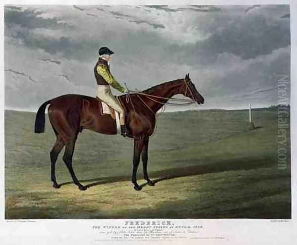 'Frederick', the Winner of the Derby Stakes at Epsom, 1829 Oil Painting by John Frederick Herring Snr