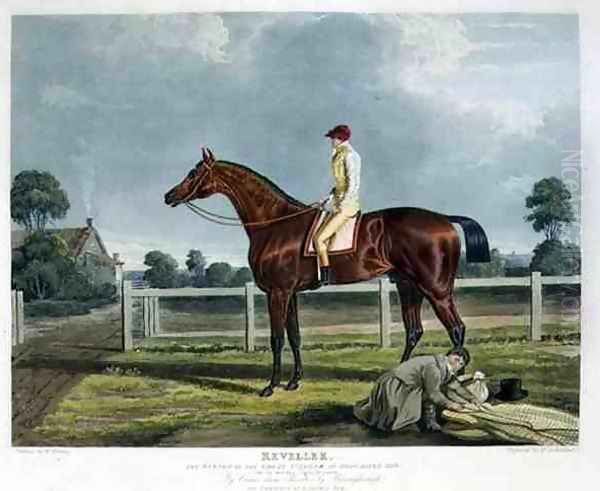 'Reveller', the Winner of the Great St. Leger at Doncaster, 1818 Oil Painting by John Frederick Herring Snr