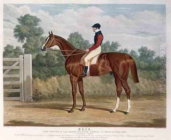 'Elis', the Winner of the Great St. Leger Stakes at Doncaster, 1836 Oil Painting by John Frederick Herring Snr