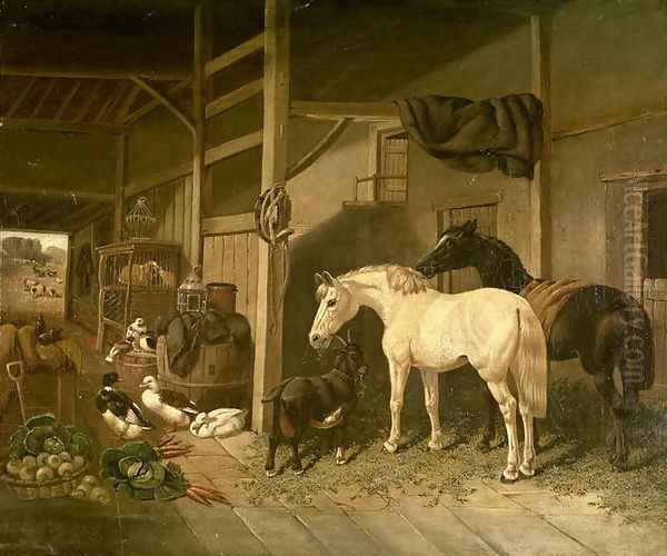 Farmyard Scene 3 Oil Painting by John Frederick Herring Snr