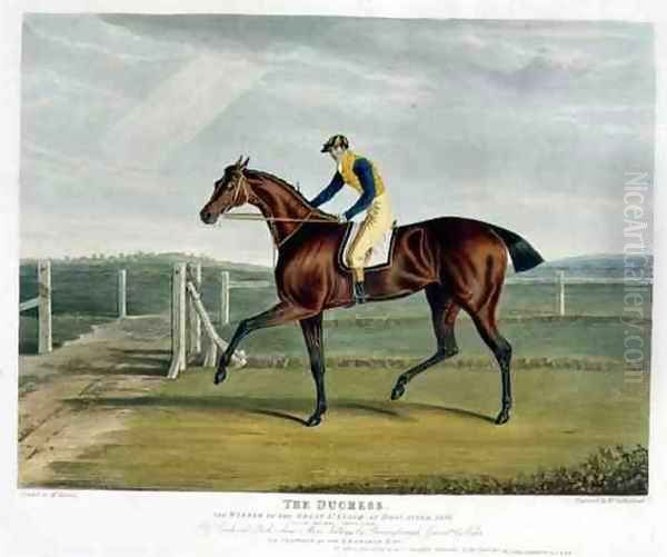 'The Duchess', the Winner of the Great St. Leger at Doncaster, 1816 Oil Painting by John Frederick Herring Snr