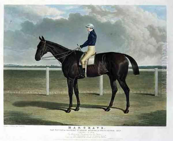 'Margrave', the Winner of the Great St. Leger Stakes at Doncaster, 1832 Oil Painting by John Frederick Herring Snr