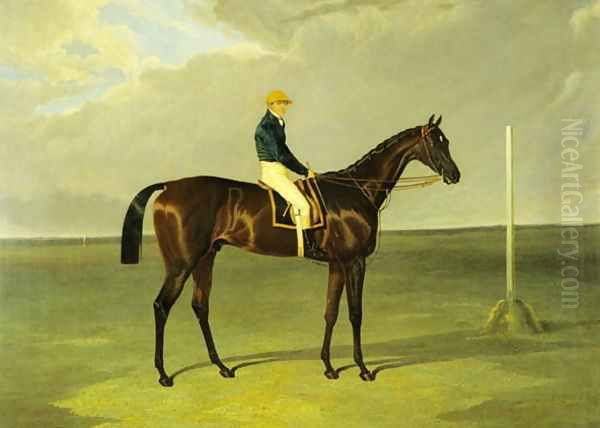 'Sluggard' with Flatman Up, 1832 Oil Painting by John Frederick Herring Snr