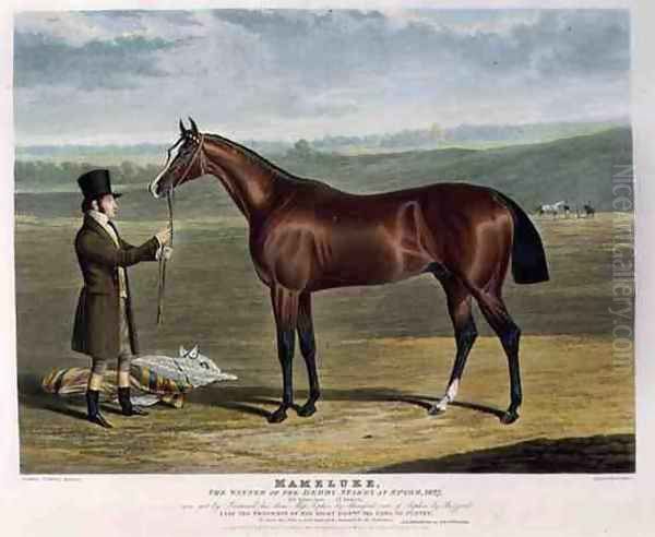 'Mameluke', the Winner of the Derby Stakes at Epsom, 1827 Oil Painting by John Frederick Herring Snr