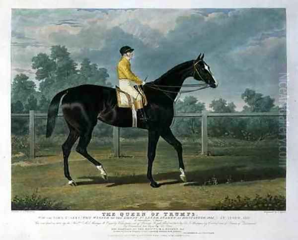 'Queen of Trumps', Won the Oaks Stakes (the Winner of the Great St. Leger Stakes at Doncaster, 1835) at Epsom, 1835 Oil Painting by John Frederick Herring Snr