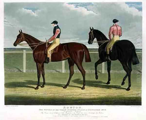 'Rowton', the Winner of the Great St. Leger Stakes at Doncaster, 1829 Oil Painting by John Frederick Herring Snr