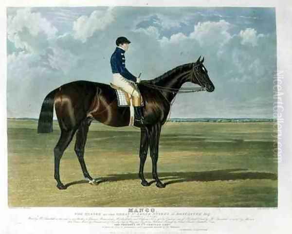 'Mango', the Winner of the Great St. Leger Stakes at Doncaster, 1837 Oil Painting by John Frederick Herring Snr