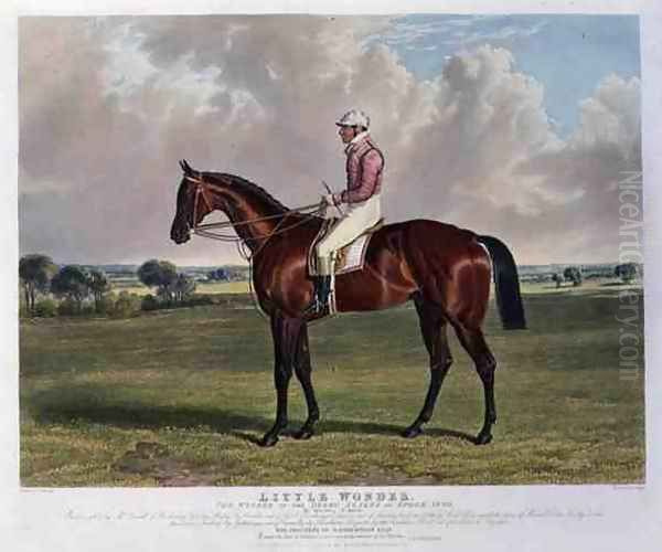 'Little Wonder', the Winner of the Derby Stakes at Epsom, 1840 Oil Painting by John Frederick Herring Snr