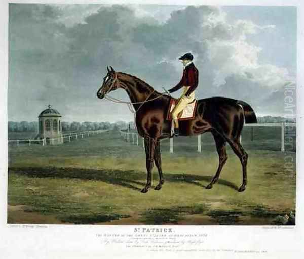 'St. Patrick', the Winner of the Great St. Leger at Doncaster, 1820 Oil Painting by John Frederick Herring Snr