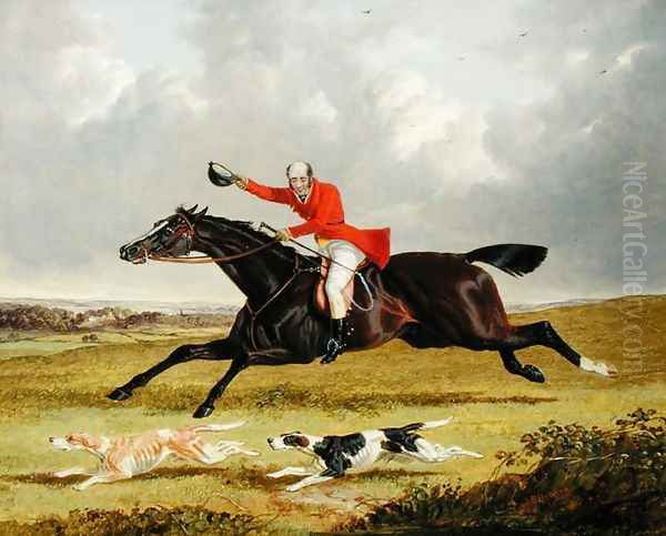 Encouraging Hounds, 1839 Oil Painting by John Frederick Herring Snr