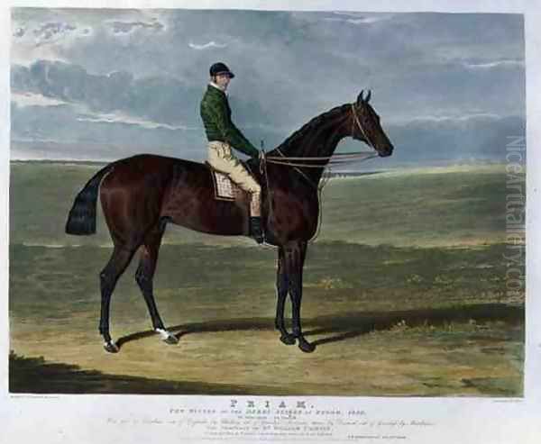 'Priam', the Winner of the Derby Stakes at Epsom, 1830 Oil Painting by John Frederick Herring Snr