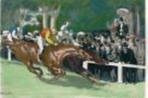 Un Canter. 1898. Oil Painting by Louis Anquetin