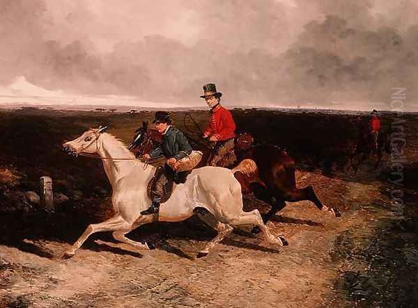 Royal Servants on the Road to Windsor Oil Painting by John Frederick Herring Snr