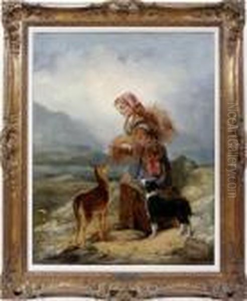 Highlandcompanions Oil Painting by Richard Ansdell