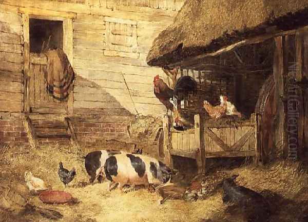 Farmyard Scene 2 Oil Painting by John Frederick Herring Snr