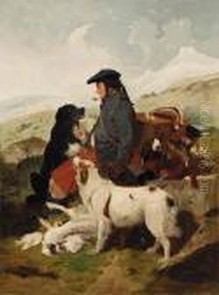 The Gamekeeper Oil Painting by Richard Ansdell