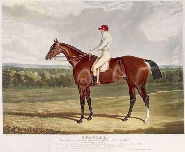 Spaniel', the Winner of the Derby Stakes at Epsom, 1831 Oil Painting by John Frederick Herring Snr