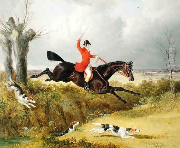 Clearing a Ditch, 1839 Oil Painting by John Frederick Herring Snr