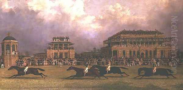 The Doncaster Gold Cup of 1838 Oil Painting by John Frederick Herring Snr