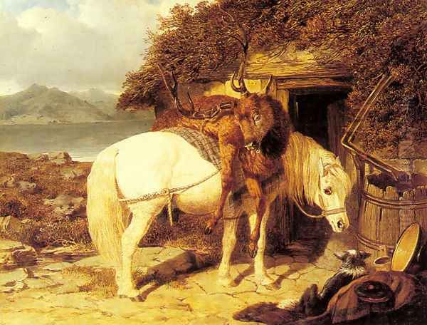 The End of the Day Oil Painting by John Frederick Herring Snr