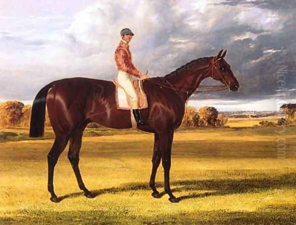 Amato 1838 Derby Winner Oil Painting by John Frederick Herring Snr