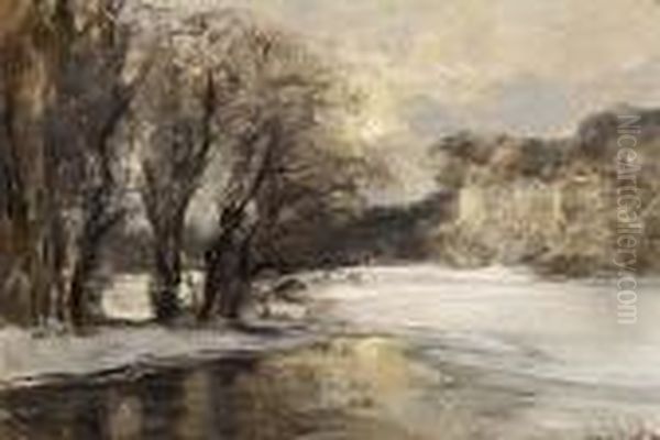 Winter Morning Oil Painting by Louis Apol