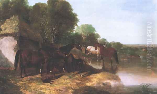 Beeswig Oil Painting by John Frederick Herring Snr