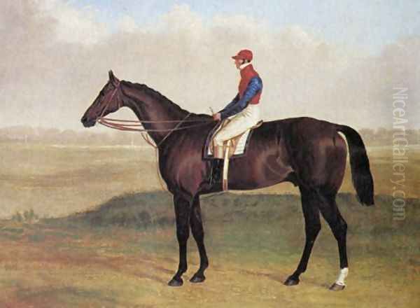 Lord Chesterfields Racehorse Don John Oil Painting by John Frederick Herring Snr