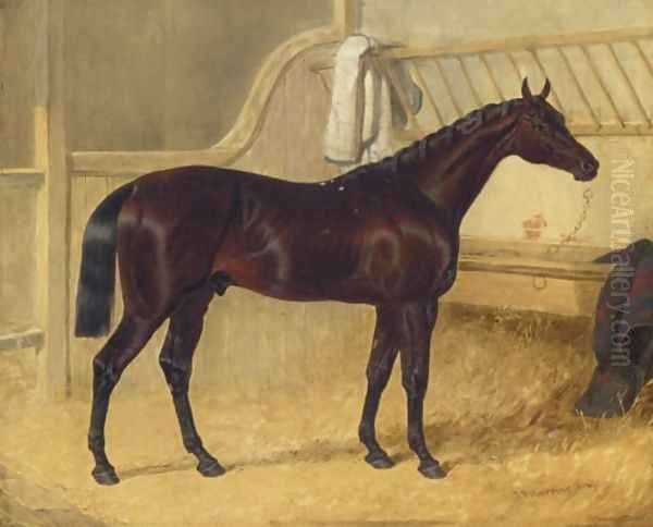 Charles The 12th St. Leger Winner 1839 Oil Painting by John Frederick Herring Snr