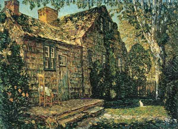 Little Old Cottage, Egypt Lane, East Hampton Oil Painting by Childe Hassam