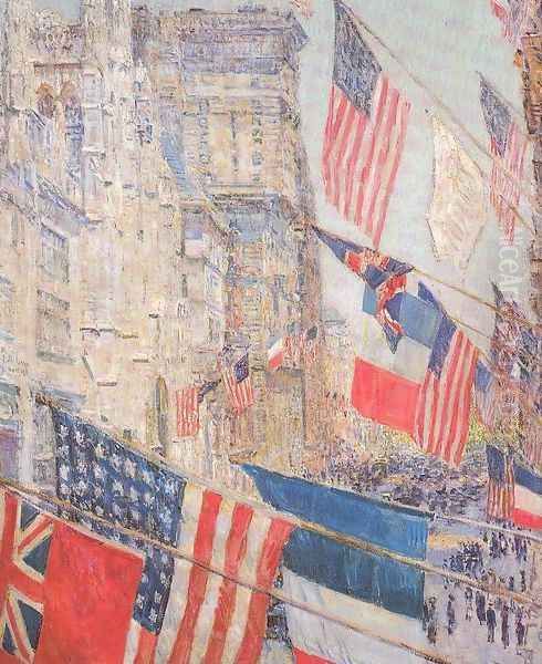 Allies Day, May 1917 Oil Painting by Childe Hassam