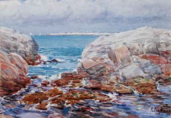 Duck Island, Isles of Shoals, 1906 Oil Painting by Childe Hassam