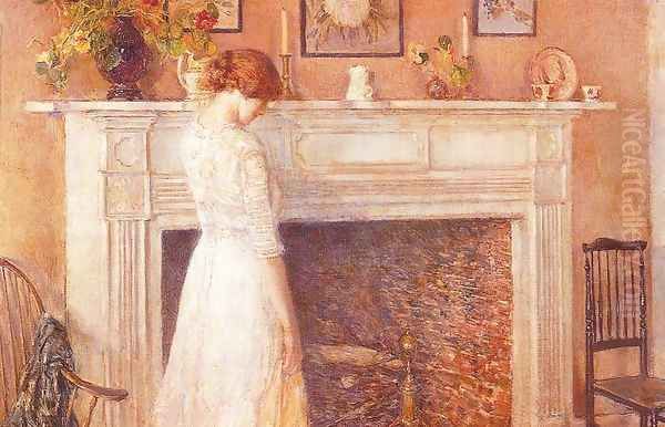 In the Old House 1914 Oil Painting by Childe Hassam