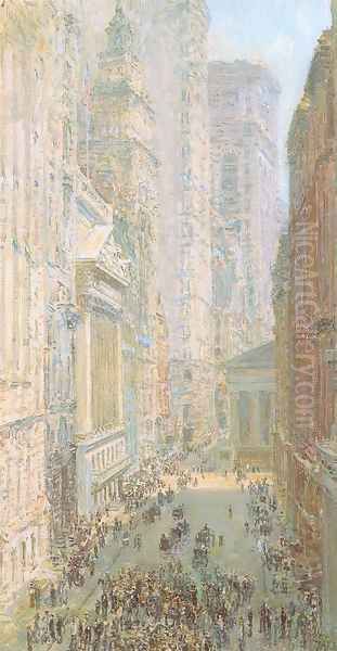 Lower Manhattan 1907 Oil Painting by Childe Hassam