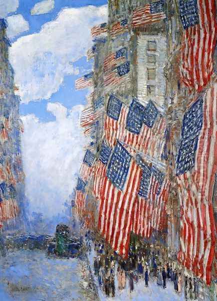 The Fourth of July, 1916 Oil Painting by Childe Hassam