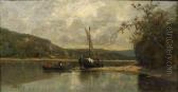 Les Pecheurs Oil Painting by Adolphe Appian