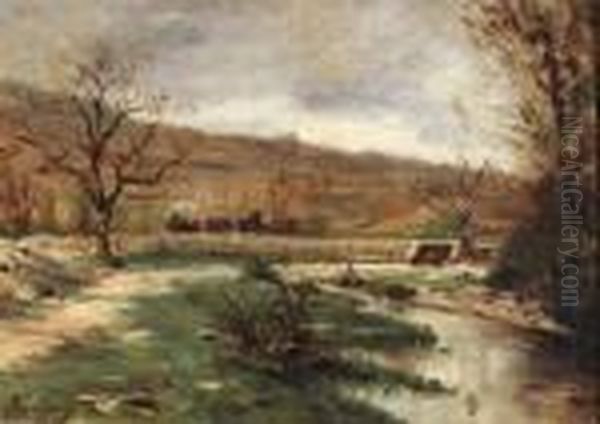 Train Et Pecheurs Oil Painting by Adolphe Appian