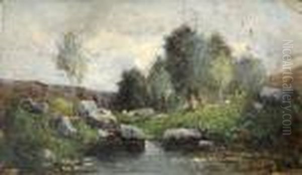 Ruisseau Dans L'ain Oil Painting by Adolphe Appian