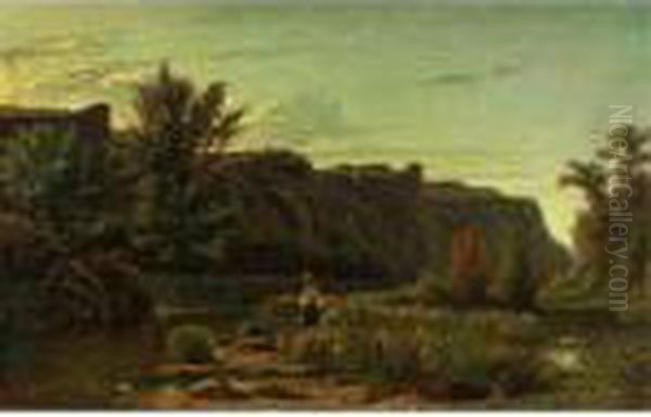 Le Soir Aux Environs De Rix Oil Painting by Adolphe Appian