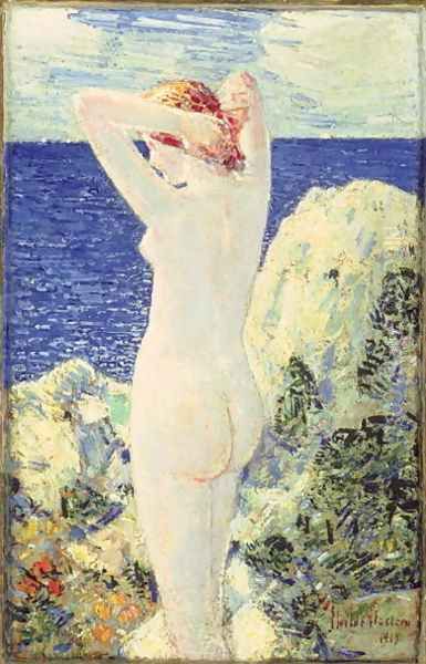 The Bather, 1915 Oil Painting by Childe Hassam