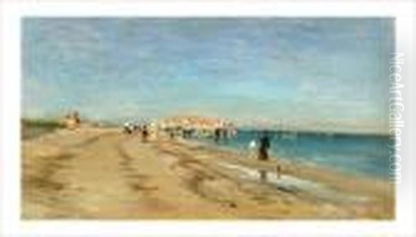 Bord De Plage Oil Painting by Adolphe Appian