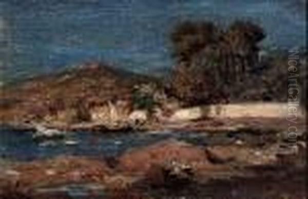 Petit Port Mediterranen Oil Painting by Adolphe Appian