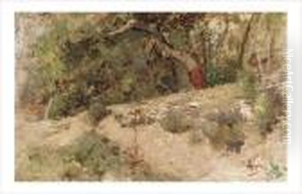 Paysage, Coin De Foret Oil Painting by Adolphe Appian