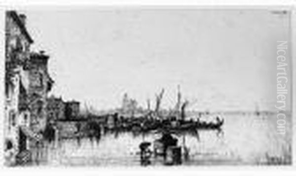 Venise (inondation Du 15 Octobre 1875). 1876. Oil Painting by Adolphe Appian